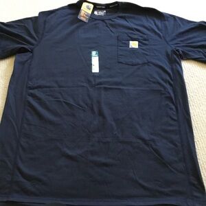 Carhartt Navy Short-Sleeve Pocket Tee